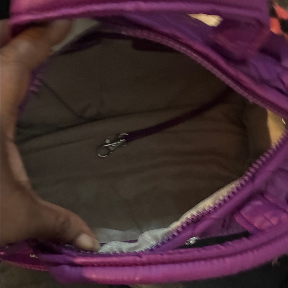 Michael Kors Quilted Crossbody Bag in Vibrant Purple - Picture 10 of 12